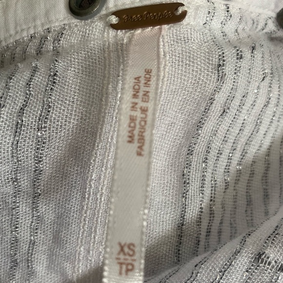 Free People breezy long sleeve white top(S) - Picture 2 of 5